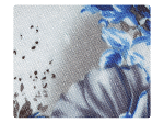 174 White_Blue Flower Satin -Stiletto